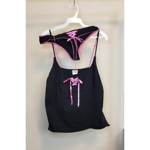 Black and Pink Lingerie